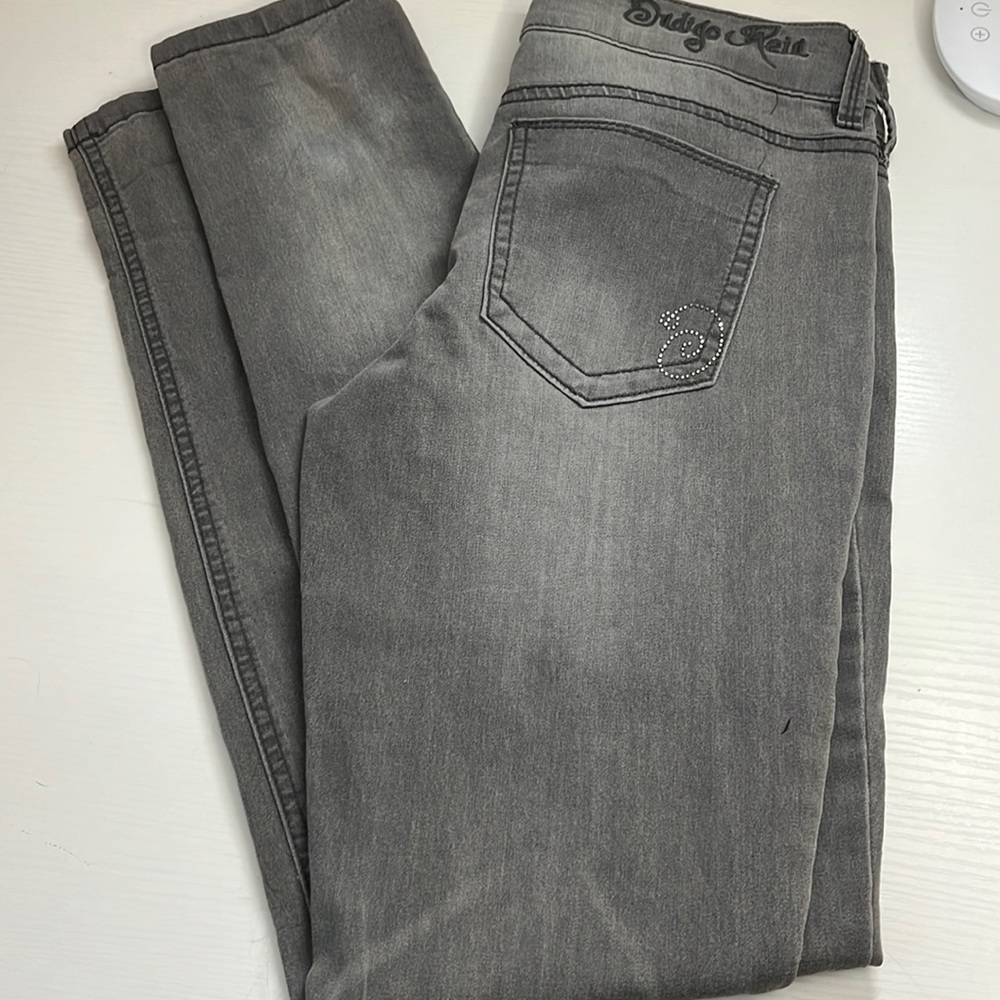 Worn once Indigo Rein grey straight leg jeans